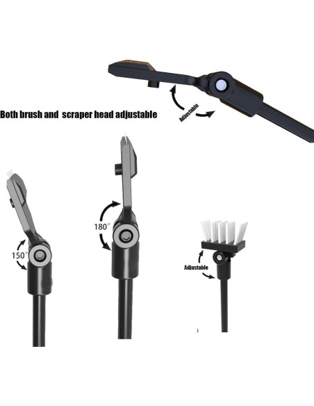 Raspador de Algas Fzone con 10 Cuchillas de Acero Inoxidable 66cm