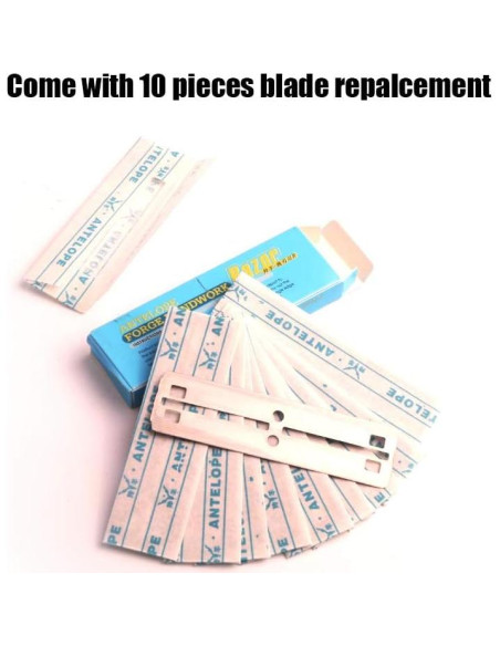 Raspador de Algas Fzone con 10 Cuchillas de Acero Inoxidable 66cm