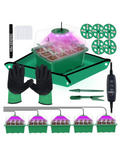 Kit de Inicio de Semillas Framokoko 5 Paquetes con Luz LED