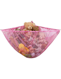 Hamaca Jumbo para Juguetes Handy Laundry - Malla Rosa 1.68m 2