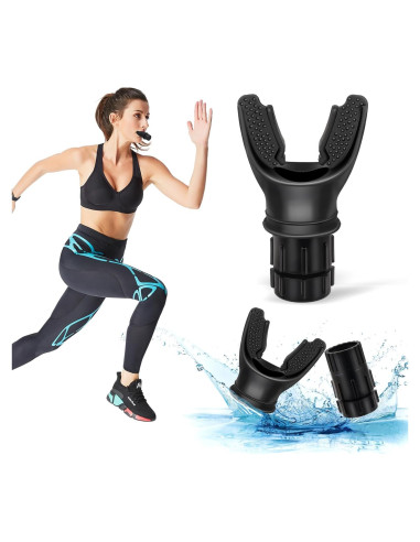 Entrenador de Respiración Portátil TEAWOO Ajustable Negro