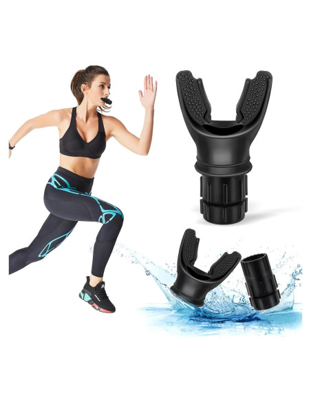 Entrenador de Respiración Portátil TEAWOO Ajustable Negro