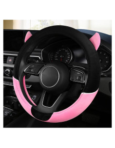 Cubierta de Volante de Peluche Forala 3D Rosa Universal 37-38 cm