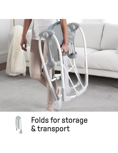 Columpio Portátil Ingenuidad Abernathy para Bebés 0-9 Meses