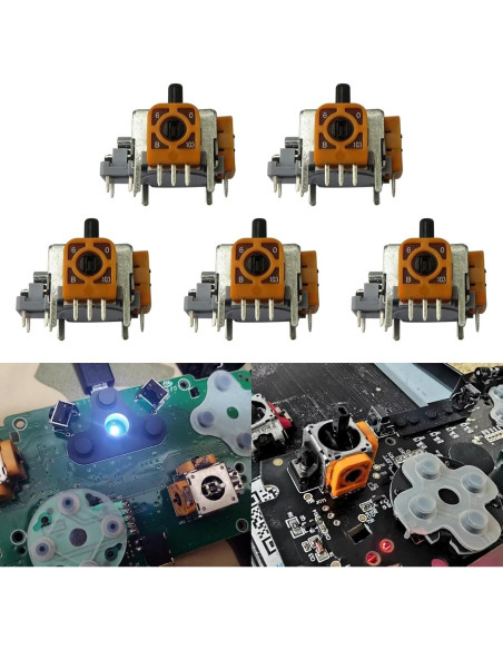 5x Palancas de Pulgar de Silicona Zafina-UP para Joystick PS5