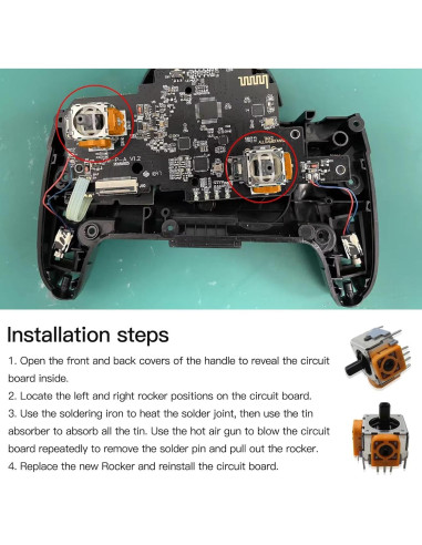 5x Palancas de Pulgar de Silicona Zafina-UP para Joystick PS5