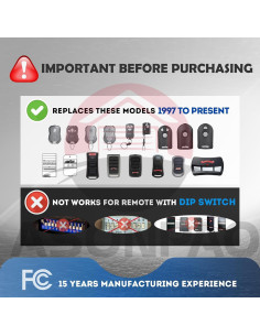 Control Remoto GITR-3 para Puerta de Garaje Genie - 3 Años Garantía 2