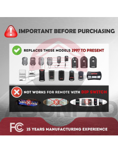 Control Remoto Genie GITR-3 para Puerta de Garaje - 3 Años Garantía 2