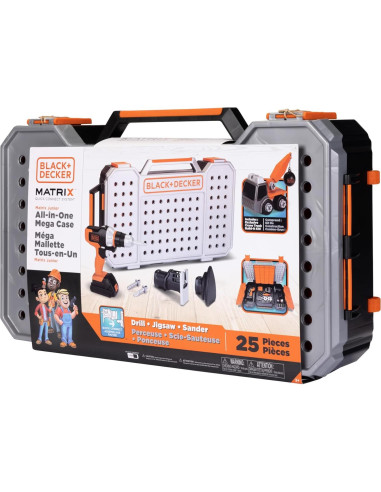 Taller de Herramientas BLACK+DECKER Matrix Junior 25 Piezas