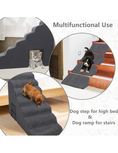 Escaleras para Perros MALOROY 86.1 cm con 4 Rampas Antideslizantes