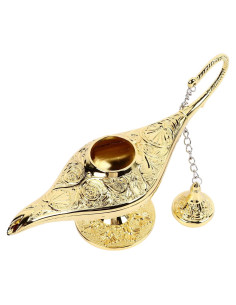 Lámpara Aladino Tissting Dorada de Metal 22x12x7.5cm