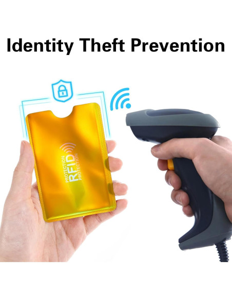 10 Fundas Bloqueadoras RFID GEEHUA para Tarjetas de Crédito