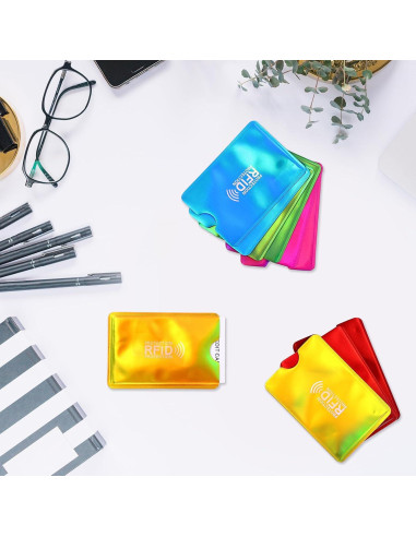 10 Fundas Bloqueadoras RFID GEEHUA para Tarjetas de Crédito