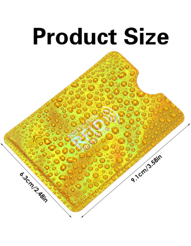 10 Fundas Bloqueadoras RFID GEEHUA para Tarjetas de Crédito