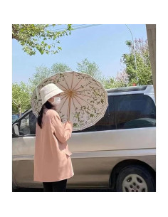 Sombrilla Plegable MENHLAGDI UV 50+ Impermeable Verde-Gardenia 2