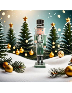 Cascanueces de Madera Pintado a Mano 38 cm ENLAYER 2