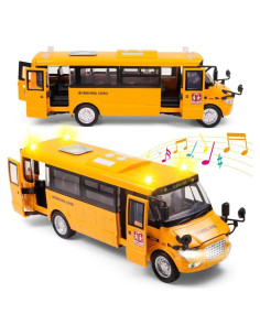 Autobús Escolar de Juguete Ming You 23.62 cm con Sonido y Luz