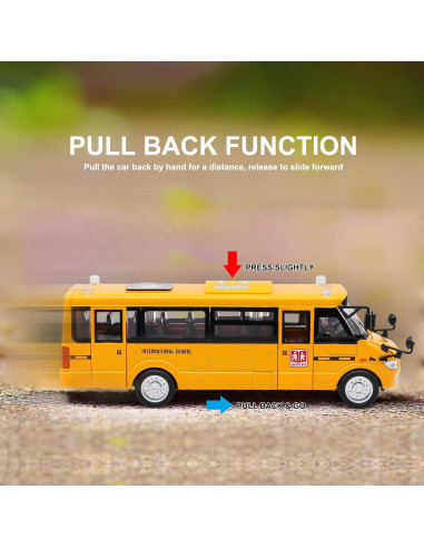 Autobús Escolar de Juguete Ming You 23.62 cm con Sonido y Luz