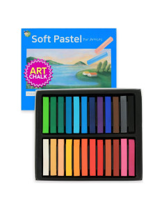 Pasteles de Tiza Suave HA SHI 24 Colores No Tóxicos
