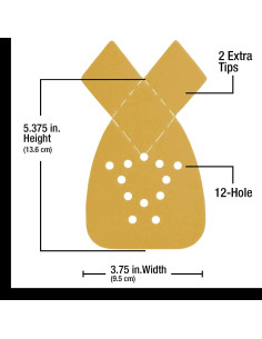 Discos de Lijado Dura-Gold 400 Grit Triangular - Caja 24 2