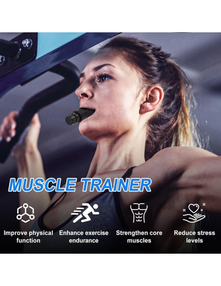 Entrenador de Respiración Portátil TEAWOO Ajustable Negro