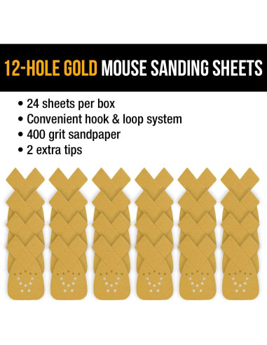 Discos de Lijado Dura-Gold 400 Grit Triangular - Caja 24