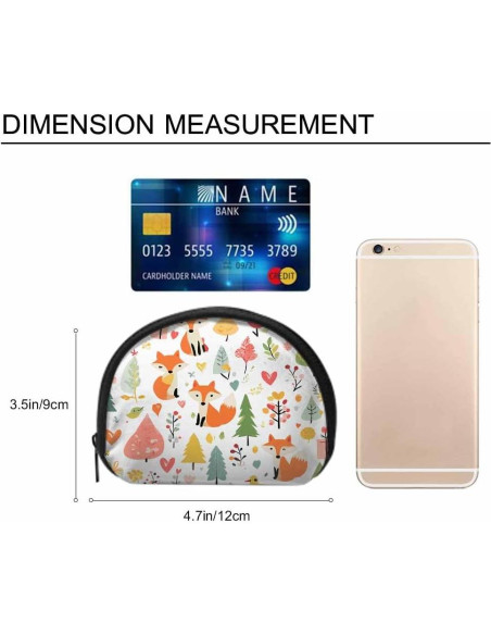 Monedero Pequeño IBILIU Zorros de Navidad 12x9 cm