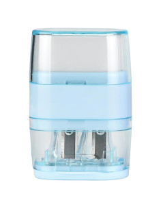 Sacapuntas Manual Waremew con Borrador Doble Agujero Azul