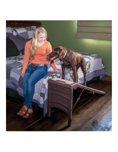 Rampa para Mascotas Pet Gear 142cm Soporta 90kg Color Espresso