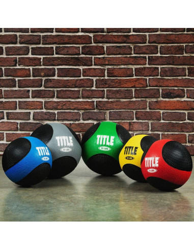 Balón Medicinal de Goma Title Boxing 6.80 kg Verde/Negro