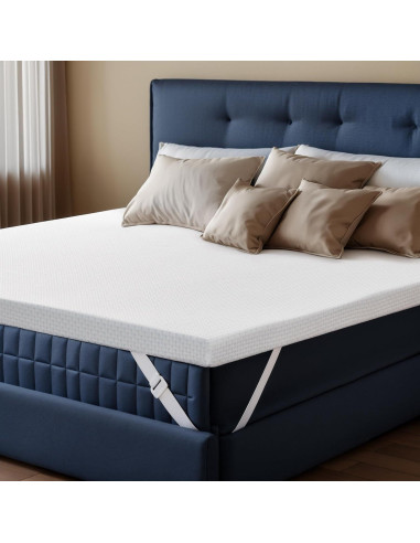 Colchón Twin Hokway 3 Pulgadas Espuma Viscoelástica con Gel