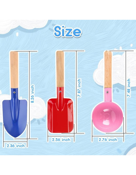 Juego de herramientas de playa para niños UMUACCAN 6 piezas