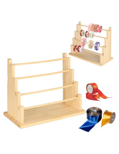 Estante Organizador de Cinta de Madera Homakover 4 Niveles