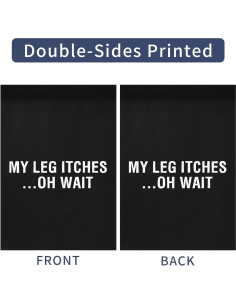 Bandera de Jardín Doble Cara Genérico 30x45 cm Mi Pierna Pica 2