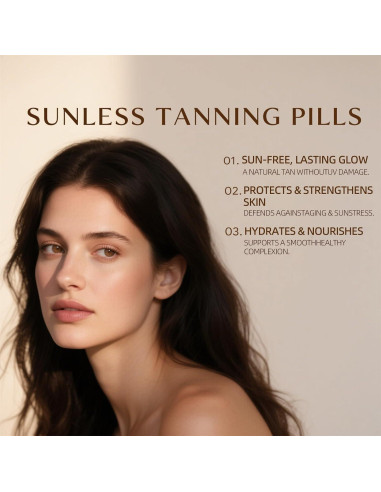 Suplemento bronceador Ardocme 1PCS - Brillo natural sin sol