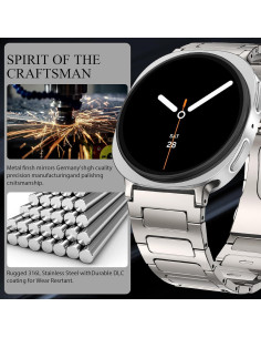 Banda de Acero Inoxidable Titanio para Galaxy Watch 8 Classic 46mm 2