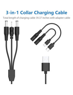 Cargador de Collar de Choque HOUTQPLE 5-en-1 USB para Perros 2