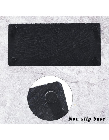 Juego de 5 Tablas de Queso de Pizarra Fansch 28x13 cm