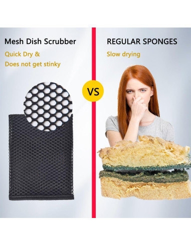 Paños de Malla VICOLOUR para Cocina 30.48x30.48 cm Paquete de 6