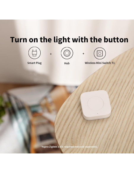 Interruptor Mini Inalámbrico Aqara T1 Zigbee 3.0 con Soporte OTA