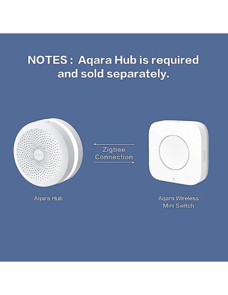 Interruptor Mini Inalámbrico Aqara T1 Zigbee 3.0 con Soporte OTA