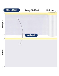 Película de enmascarar adhesiva 550mm x 33m con dispensador 2