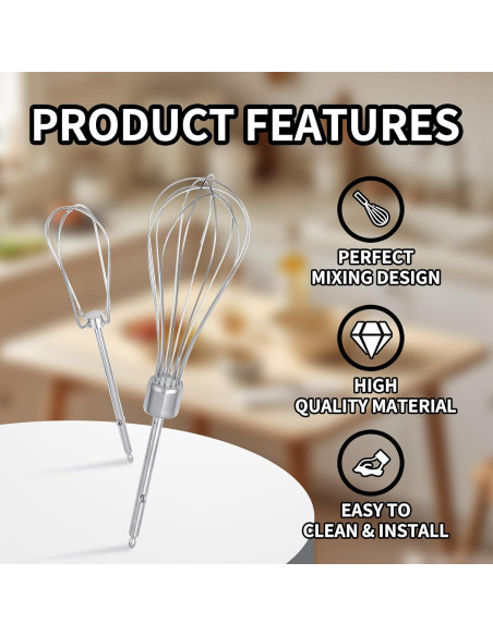 Juego de 5 Batidores de Repuesto BLACK+DECKER BDJBQ