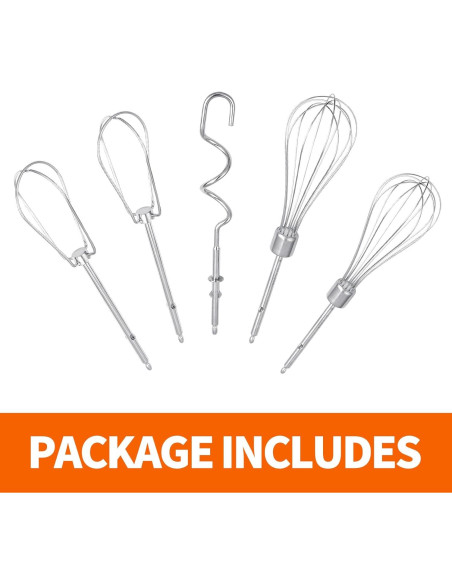 Juego de 5 Batidores de Repuesto BLACK+DECKER BDJBQ