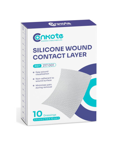 Vendaje Transparente Conkote de Silicona 10x7.6cm - Caja de 10