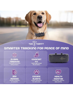 Rastreador GPS para Mascotas Two Twenty TT04 - Ligero y Recargable 2