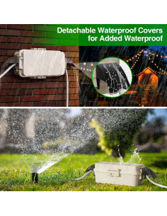 Flemoon Juego de Cajas Eléctricas Impermeables 2 Piezas 2