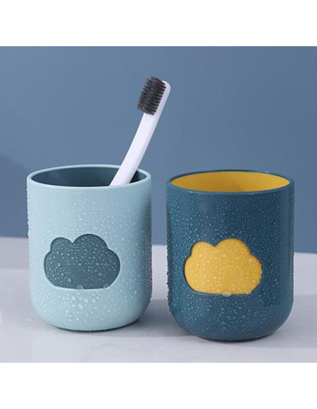 Juego de Tazas de Cepillo de Dientes Khanjuan 2Pcs 400ml