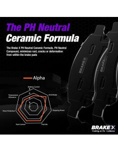 Kit de Freno Delantero Brake X para Toyota Highlander 2008-2019 2