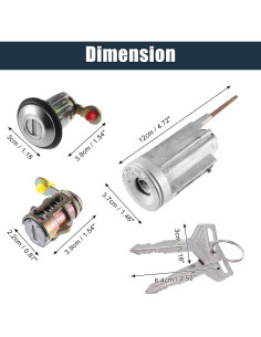 Cilindro de Bloqueo de Encendido Toyota Corolla 1987-1992 2